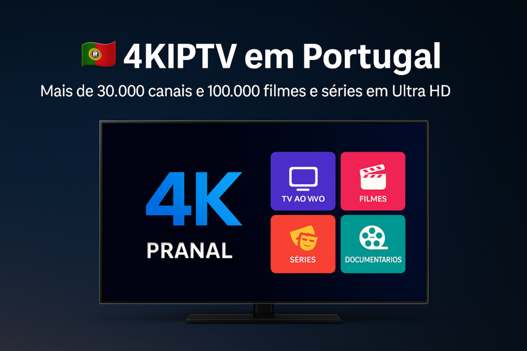 4KIPTV em Portugal – A Nova Forma de Assistir TV em 4K Ultra HD